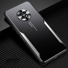 Huawei Enjoy 20 Plus 5G用ケース 高級感 手触り良い アルミメタル 製の金属製 カバー ファーウェイ シルバー