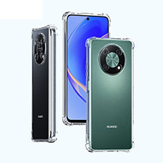 Huawei Enjoy 50 Pro用極薄ソフトケース シリコンケース 耐衝撃 全面保護 クリア透明 T02 ファーウェイ クリア