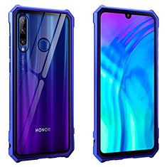 Huawei Honor 20E用ケース 高級感 手触り良い アルミメタル 製の金属製 360度 フルカバーバンパー 鏡面 カバー T02 ファーウェイ ネイビー