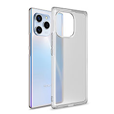 Huawei Honor 60 SE 5G用ハイブリットバンパーケース クリア透明 プラスチック カバー WL1 ファーウェイ クリア