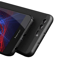 Huawei Honor 8用ハードケース プラスチック メッシュ デザイン ファーウェイ ブラック
