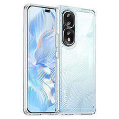 Huawei Honor 80 Pro 5G用ハイブリットバンパーケース クリア透明 プラスチック カバー J01S ファーウェイ クリア