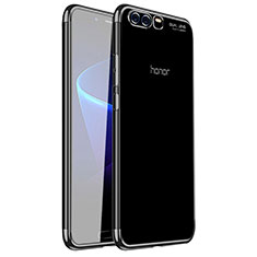 Huawei Honor 9 Premium用極薄ソフトケース シリコンケース 耐衝撃 全面保護 クリア透明 H01 ファーウェイ ブラック