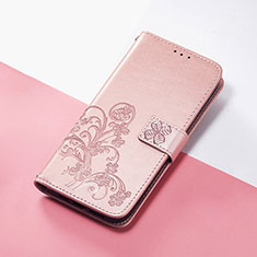 Huawei Honor 9X用手帳型 レザーケース スタンド 花 カバー S03D ファーウェイ ピンク