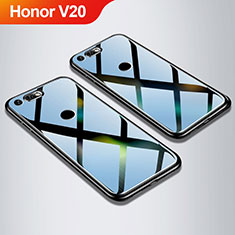 Huawei Honor V20用ハイブリットバンパーケース プラスチック 鏡面 カバー M01 ファーウェイ ブラック