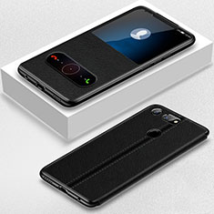 Huawei Honor V20用手帳型 レザーケース スタンド カバー T02 ファーウェイ ブラック