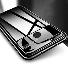 Huawei Honor V20用ハードケース プラスチック 質感もマット カバー P04 ファーウェイ ブラック