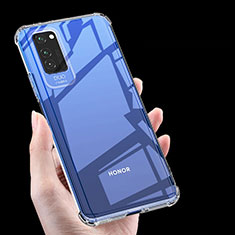 Huawei Honor V30 5G用極薄ソフトケース シリコンケース 耐衝撃 全面保護 クリア透明 K05 ファーウェイ クリア