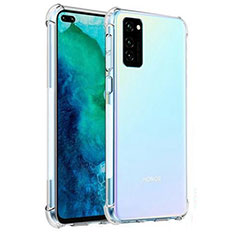 Huawei Honor V30 5G用極薄ソフトケース シリコンケース 耐衝撃 全面保護 クリア透明 K04 ファーウェイ クリア