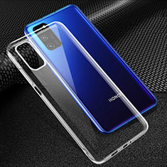 Huawei Honor V30 5G用極薄ソフトケース シリコンケース 耐衝撃 全面保護 クリア透明 T05 ファーウェイ クリア