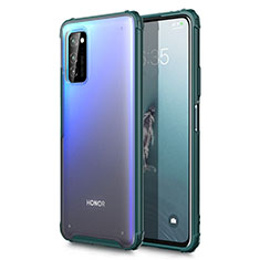 Huawei Honor V30 Pro 5G用極薄ケース クリア透明 プラスチック 質感もマットU01 ファーウェイ グリーン