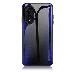 Huawei Honor X5 Plus用ハイブリットバンパーケース プラスチック 鏡面 虹 グラデーション 勾配色 カバー JM1 ファーウェイ ミッドナイトネイビー