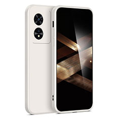 Huawei Honor X5 Plus用360度 フルカバー極薄ソフトケース シリコンケース 耐衝撃 全面保護 バンパー ファーウェイ ホワイト