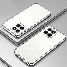 Huawei Honor X6S用極薄ソフトケース シリコンケース 耐衝撃 全面保護 クリア透明 SY1 ファーウェイ シルバー