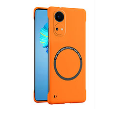 Huawei Honor X7用ハードケース プラスチック 質感もマット フレームレス カバー Mag-Safe 磁気 Magnetic ファーウェイ オレンジ