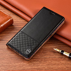 Huawei Honor X8b用手帳型 レザーケース スタンド カバー H07P ファーウェイ ブラック