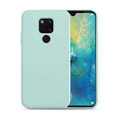 Huawei Mate 20用360度 フルカバー極薄ソフトケース シリコンケース 耐衝撃 全面保護 バンパー C07 ファーウェイ ブルー