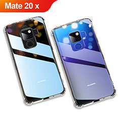 Huawei Mate 20 X 5G用極薄ソフトケース シリコンケース 耐衝撃 全面保護 クリア透明 カバー ファーウェイ クリア