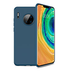 Huawei Mate 30 5G用360度 フルカバー極薄ソフトケース シリコンケース 耐衝撃 全面保護 バンパー S01 ファーウェイ ネイビー