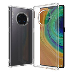 Huawei Mate 30 5G用極薄ソフトケース シリコンケース 耐衝撃 全面保護 クリア透明 K06 ファーウェイ クリア