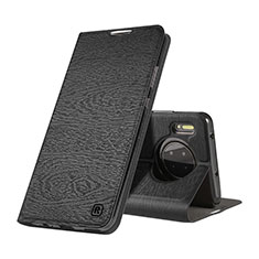 Huawei Mate 30用手帳型 レザーケース スタンド カバー T07 ファーウェイ ブラック