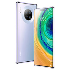 Huawei Mate 30 Pro 5G用ケース 高級感 手触り良い アルミメタル 製の金属製 360度 フルカバーバンパー 鏡面 カバー M04 ファーウェイ パープル