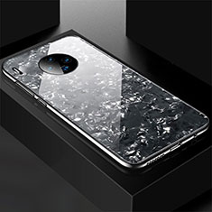 Huawei Mate 30E Pro 5G用ハイブリットバンパーケース プラスチック 鏡面 カバー M02 ファーウェイ ブラック