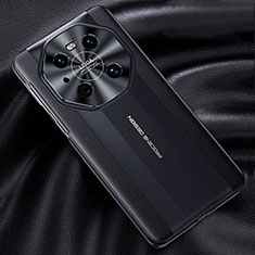 Huawei Mate 40 Pro用ケース 高級感 手触り良いレザー柄 JB5 ファーウェイ ブラック