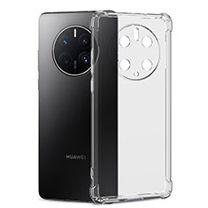 Huawei Mate 50 Pro用極薄ソフトケース シリコンケース 耐衝撃 全面保護 クリア透明 T03 ファーウェイ クリア