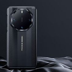 Huawei Mate 60 RS Ultimate用ケース 高級感 手触り良いレザー柄 JB1 ファーウェイ ブラック