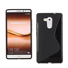 Huawei Mate 8用ソフトケース S ライン ファーウェイ ブラック