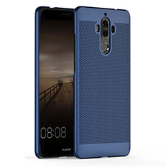 Huawei Mate 9用ハードケース プラスチック メッシュ デザイン ファーウェイ ネイビー