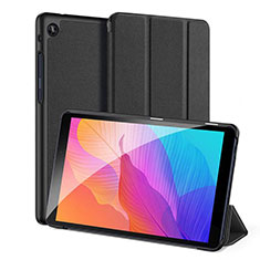 Huawei MatePad T 8用手帳型 レザーケース スタンド ファーウェイ ブラック