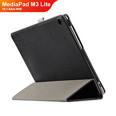Huawei MediaPad M3 Lite 10.1 BAH-W09用手帳型 レザーケース スタンド L03 ファーウェイ ブラック