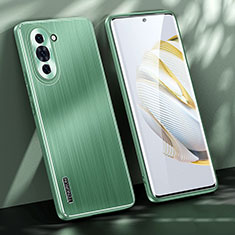 Huawei Nova 10用ケース 高級感 手触り良い アルミメタル 製の金属製 兼シリコン カバー JL1 ファーウェイ グリーン