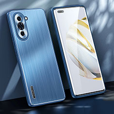 Huawei Nova 10 Pro用ケース 高級感 手触り良い アルミメタル 製の金属製 兼シリコン カバー JL1 ファーウェイ ネイビー