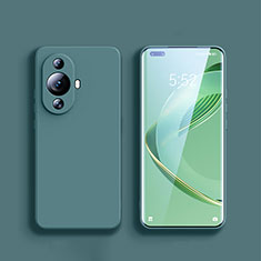 Huawei Nova 11 Pro用360度 フルカバー極薄ソフトケース シリコンケース 耐衝撃 全面保護 バンパー YK1 ファーウェイ モスグリー