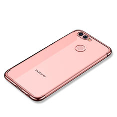 Huawei Nova 2 Plus用極薄ソフトケース シリコンケース 耐衝撃 全面保護 クリア透明 H02 ファーウェイ ローズゴールド