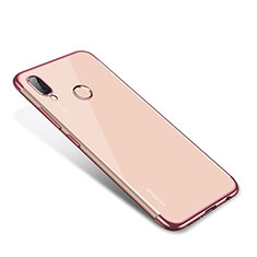 Huawei Nova 3用極薄ソフトケース シリコンケース 耐衝撃 全面保護 クリア透明 H02 ファーウェイ ローズゴールド