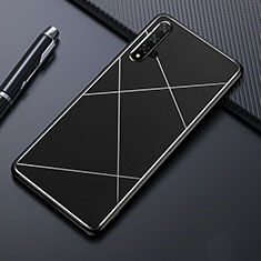 Huawei Nova 5 Pro用ケース 高級感 手触り良い アルミメタル 製の金属製 カバー M01 ファーウェイ ブラック