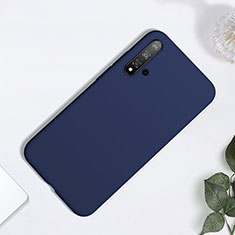 Huawei Nova 5 Pro用360度 フルカバー極薄ソフトケース シリコンケース 耐衝撃 全面保護 バンパー ファーウェイ ネイビー