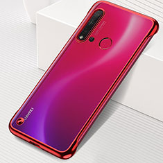 Huawei Nova 5i用ハードカバー クリスタル クリア透明 S04 ファーウェイ レッド