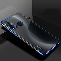 Huawei Nova 5i用極薄ソフトケース シリコンケース 耐衝撃 全面保護 クリア透明 S07 ファーウェイ ネイビー