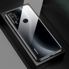 Huawei Nova 5i用ハードカバー クリスタル クリア透明 S05 ファーウェイ ブラック