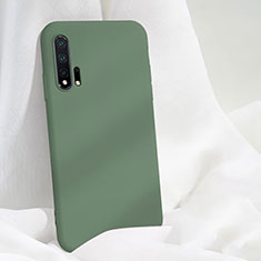 Huawei Nova 6 5G用360度 フルカバー極薄ソフトケース シリコンケース 耐衝撃 全面保護 バンパー C05 ファーウェイ シアン