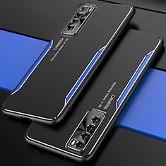 Huawei Nova 7 5G用ケース 高級感 手触り良い アルミメタル 製の金属製 カバー M01 ファーウェイ ネイビー