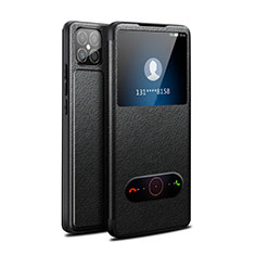 Huawei Nova 8 SE 5G用手帳型 レザーケース スタンド カバー ファーウェイ ブラック