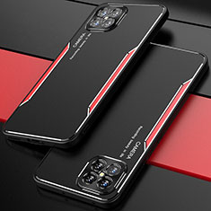 Huawei Nova 8 SE 5G用ケース 高級感 手触り良い アルミメタル 製の金属製 カバー T01 ファーウェイ レッド