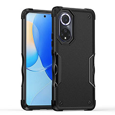 Huawei Nova 9用ハイブリットバンパーケース プラスチック 兼シリコーン カバー QW1 ファーウェイ ブラック