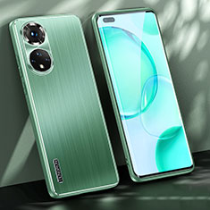 Huawei Nova 9 Pro用ケース 高級感 手触り良い アルミメタル 製の金属製 兼シリコン カバー JL1 ファーウェイ グリーン